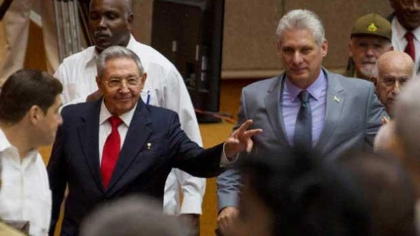 Cuba's Raul Castro and Miguel Diaz-Canel Cuba's Raul Castro and Miguel Diaz-Canel