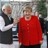 Prime Minister Narendra Modi meets Germany Chancellor Angela Merkel at German Chancellery in Berlin