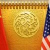 US, China, US China flag