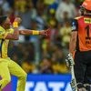 File photo: Chennai Super Kings' Dwayne Bravo celebrates with his teammates the dismissal of Sunrisers Hydrabad's  Yusuf Pathan during the 1st IPL 2018 qualifier cricket match, in Mumbai.
