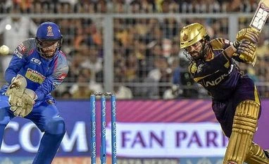 Selling IPL ad inventory won't be easy for Star India this year. Here's why Knight Rider's captain Dinesh Karthik plays a shot during the 2nd Qualifer IPL T 20 eliminator cricket match between KKR and Rajasthan Royals, at Eden Garden in Kolkata, on Wednesday.| Photo :PTI