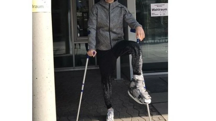 Manuel Neuer Manuel Neuer posted the photo on Twitter when he was injured last year. (Photo: @Manuel_Neuer)