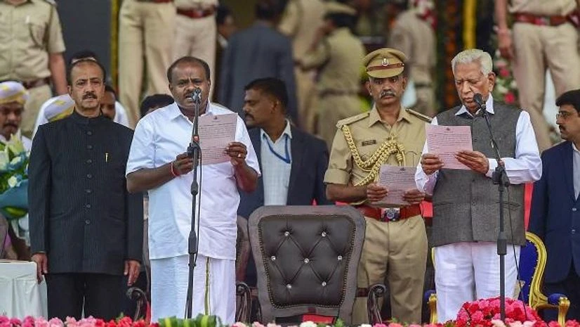 H D Kumaraswamy, Karnataka Elections H D Kumaraswamy takes oath as the chief minister of Karnataka