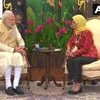Modi, Halimah Yacob