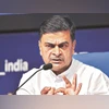 Union Minister RK Singh targets 43% reduction of emissions by 2030 RK Singh addresses a press conference in New Delhi on Tuesday to highlight his ministry's achievements in the last four years