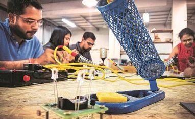 India added 1,600 tech start-up, 12 unicorns in 2020: Nasscom report Young entrepreneurs at a Workbench Projects Fablab in Bengaluru. Photo: Dalip Kumar
