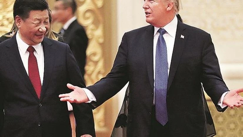 Xi Jinping and Donald Trump. Xi Jinping and Donald Trump.