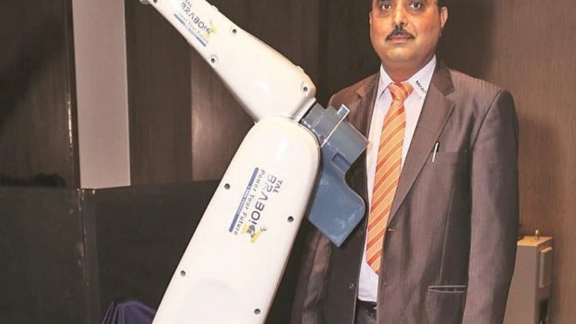 TAL Manufacturing Solutions COO (robotics) Amit Bhingurde during the launch of Brabo TAL Manufacturing Solutions COO (robotics) Amit Bhingurde during the launch of Brabo