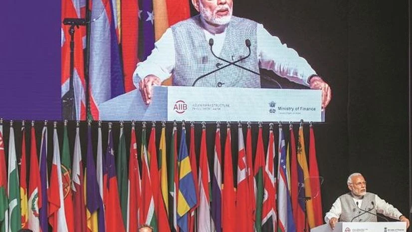 Narendra Modi, AIIB Narendra Modi, AIIB