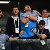 Maradona after Messi's goal. Photo: Twitter