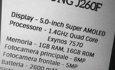 India-bound Samsung budget phone with Android Oreo Go OS in works: Report Samsung J260F specs