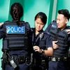 A file photo of Singapore’s police force during a security drill in December, 2017. Photo: Reuters