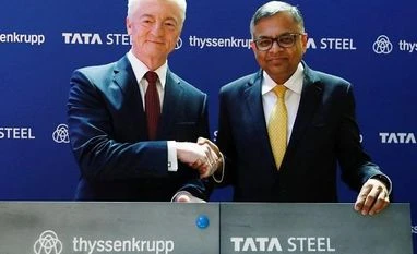 Thyssenkrupp deal will help address Indian market needs: N Chandrasekaran Heinrich Hiesinger, N Chandrasekaran, Tata Steel, Thyssenkrupp