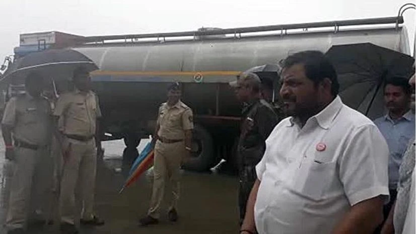 milk protest Milk farmers' protest: (Photo: Kamlesh D Pednekar)