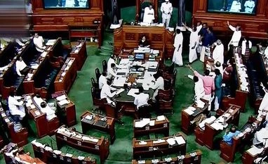 Lok Sabha adjourned twice as members protest on Rafale, Cauvery water issue lok sabha, monsoon session
