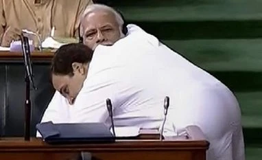 LS Speaker chides Rahul for hugging Modi, says decorum should be maintained Rahul Gandhi, PM Modi