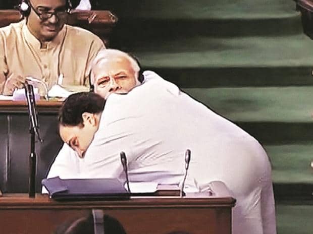 Modi govt defeats no-confidence motion in Lok Sabha amid a hug and ...