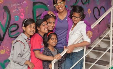 Aneesh wadhwa, mentor, udayan care Aneesh Wadhwa, a mentor parent with her girls