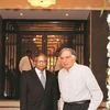 Ratan Tata and N Chandrasekaran at re-opening of iconic Bombay House