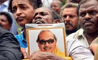 Shocked by the death of M Karunanidhi, 248 party workers died: DMK Photo: PTI