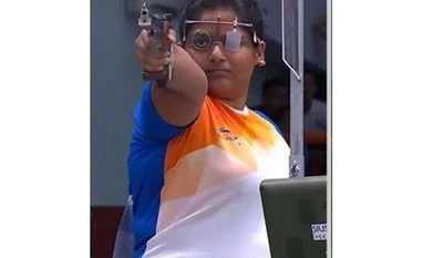 Coronavirus: Shooting world cup slated to be held in Delhi, cancelled Rahi Sarnobat at Asian Games 2018. Photo: @Media_SAI