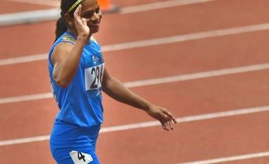 Asian Games 2018: Dutee Chand gets praise, cash award for her silver win Dutee Chand at Asian Games 2018. Photo: PTI