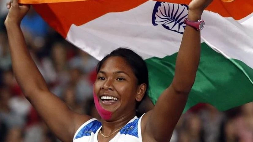 India's Swapna Barman celebrates her win in Women's Heptathlon (Photo: Reuters) India's Swapna Barman celebrates her win in Women's Heptathlon (Photo: Reuters)