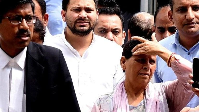 rabri devi, tejashwi yadav Rabri Devi and Tejashwi Yadav at Patiala House Court in New Delhi on Friday