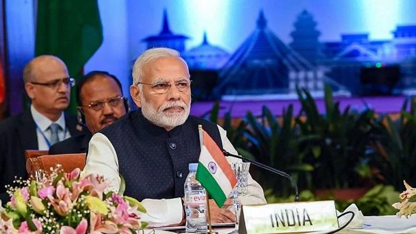 Narendra modi Kathmandu: Prime Minister Narendra Modi at the signing ceremony of BIMSTEC convention and the adoption of Kathmandu Declaration, in Kathmandu on Friday, Aug 31, 2018. Photo: PTI