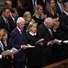 John McCain, John McCain funeral, john McCain funeral ceremony, US SENATOR, BUSH, GEORGE W BUSH, EULOGIES, DONALD TRUMP, US PRESIDENT DONALD TRUMP, BARACK OBAMA, HILLARY CLINTON, BERNEY SANDERS, DEMOCRATS, REPUBLICAN, John Kelly, Madeline Albright, J
