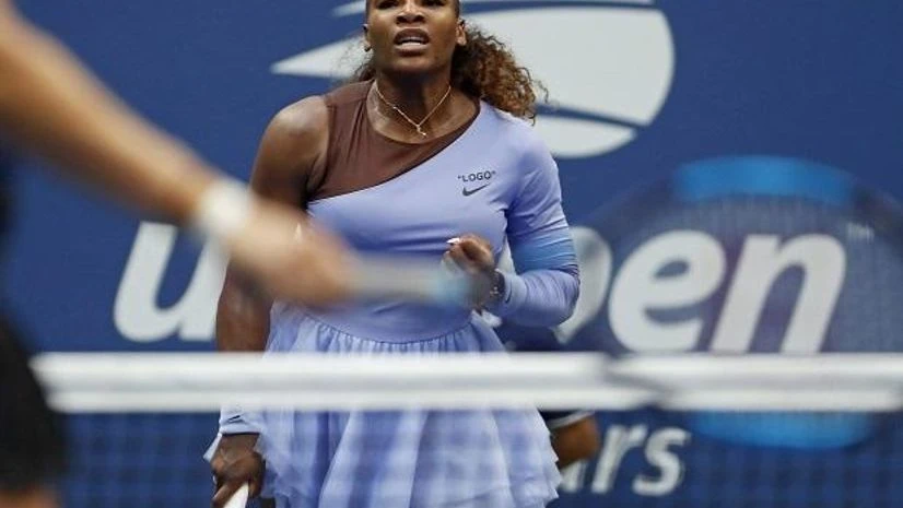 Serena Williams, US Open New York: Serena Williams, of the United States, reacts after defeating Kaia Kanepi, of Estonia, 6-0, 4-6, 6-3 during the fourth round of the U.S. Open tennis tournament, Sunday, September 2, 2018. Photo: PTI