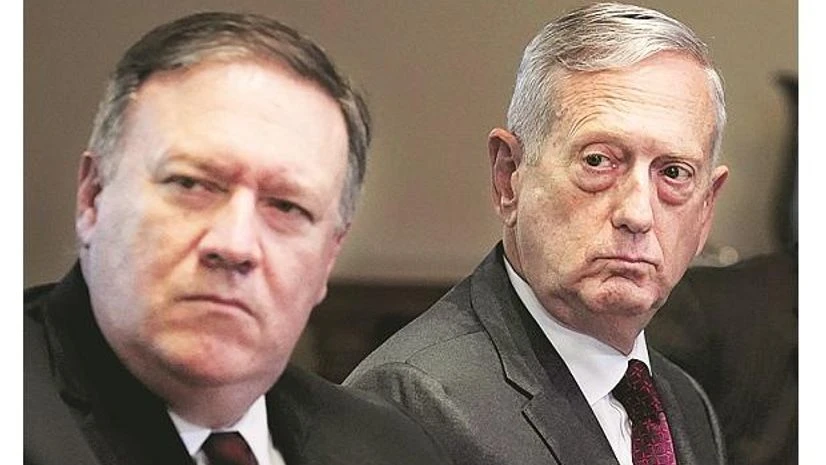 US Defence Secretary Jim Mattis and Secretary of State Michael Pompeo Photo: Reuters US Defence Secretary Jim Mattis and Secretary of State Michael Pompeo Photo: Reuters