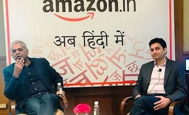 Amazon India launches Hindi website, shopping app in battle with Flipkart Manish Tiwary, Vice President, Category Management, and Kishore Thota, Director, Customer Experience and Marketing, announce the launch of Amazon.in's shopping experience in Hindi
