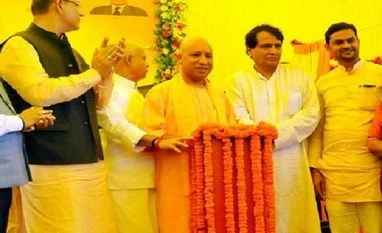 UP CM Yogi Adityanath at the launch of Gorakhpur Airport's terminal phase-2. (Photo: @myogiadityanath) UP CM Yogi Adityanath at the launch of Gorakhpur Airport's terminal phase-2. (Photo: @myogiadityanath)