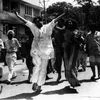 Raj Kapoor celebrating Holi at the studio | The Indian Express Archive