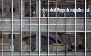 Over 100 ex-workers at Lehman Brothers reunite to recall bank's best times Photo: Reuters