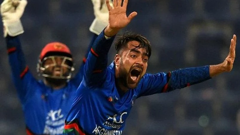 Rashid Khan. Photo: @ICC Rashid Khan. Photo: @ICC