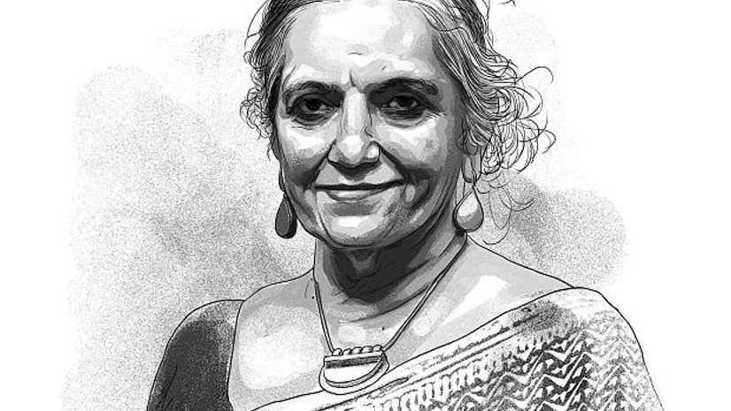 Flavia Agnes, Women's Rights Activist, Majlis Founder Women's rights activist and Majlis founder Flavia Agnes. Illustration: Ajay Mohanty