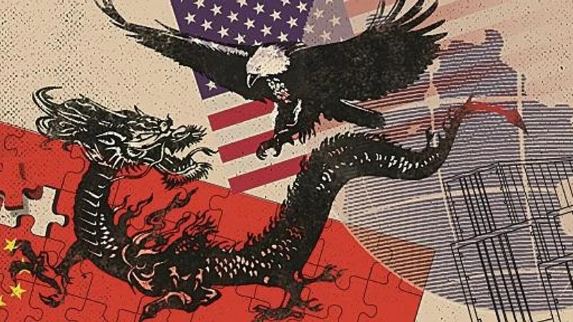 Illustration by Ajay Mohanty, ILLUSTRATION, CHINA, US, TRADE WAR Illustration by Ajay Mohanty, ILLUSTRATION, CHINA, US, TRADE WAR