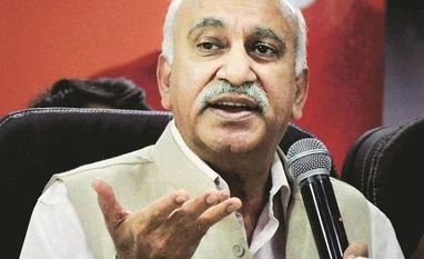 BJP mulls options as M J Akbar, singed by #MeToo, returns to India tomorrow MJ Akbar