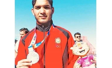 Youth Olympics 2018: Suraj Panwar wins silver in men's 5000m race walk Suraj Panwar, Youth Olympics 2018 men's 5000m silver medallist