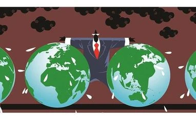 India's sectoral policies not consistent with Paris Climate Agreement Illustration by Binay Sinha