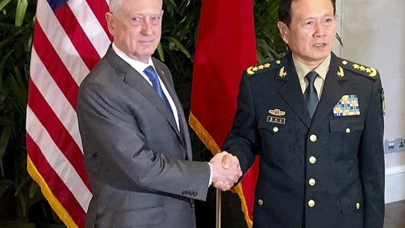 US Defense Secretary James Mattis, james mattis, mattis, Chinese Defense Minister Wei Fenghe,Wei Fenghe US Defense Secretary James Mattis, james mattis, mattis, Chinese Defense Minister Wei Fenghe,Wei Fenghe