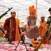 Rajnath spends Dussehra with BSF jawans, performs 'shastra puja' at border