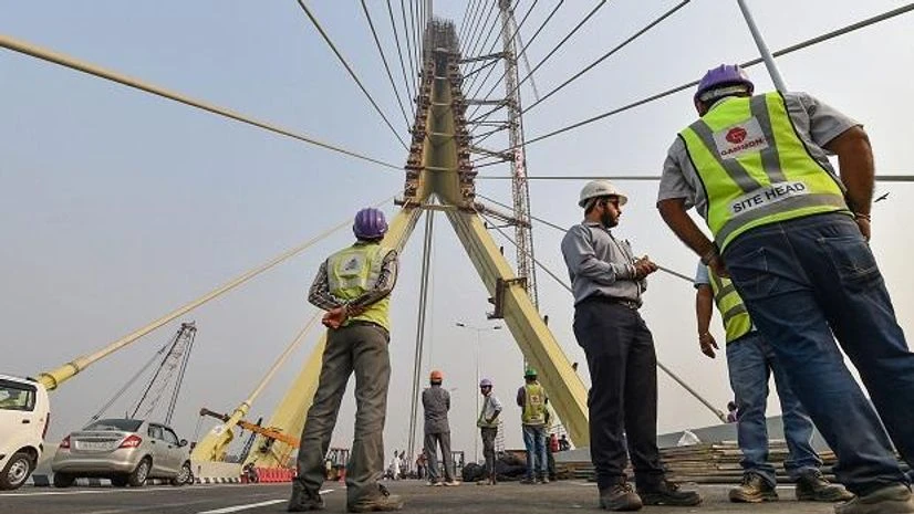 Signature Bridge, Delhi Bridge New Delhi: Engineers inspect the infrastructure of the iconic Signature Bridge over the Yamuna River ahead of its inauguration on Friday, November 2, 2018. Photo: PTI
