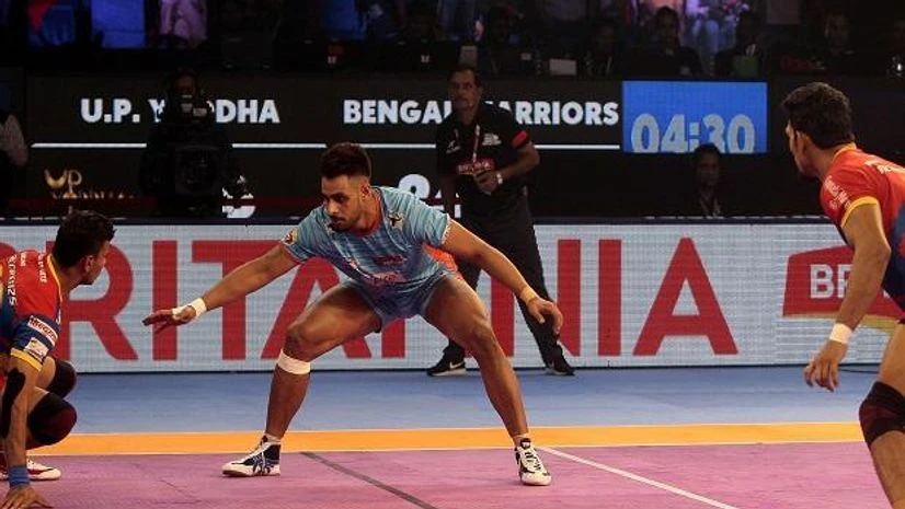 PKL 2018 Bengal Warriors UP Yoddha, Maninder Singh PKL 2018 Bengal Warriors UP Yoddha, Maninder Singh