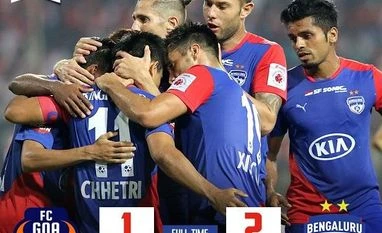 ISL 2018-19: Chhetri scores the winner in Bengaluru's 2-1 win over Goa FC Goa, Bengaluru FC