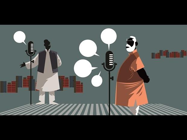 illustration modi and gandhi, modi, PM MODI, RAHUL GANDHI
