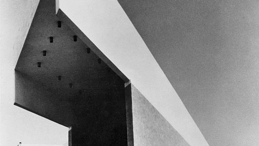 the façade of the original NCPA building the façade of the original NCPA building