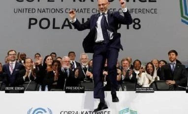 Katowice: Climate negotiators reach deal to keep Paris pact alive COP24 President Michal Kurtyka, Michal Kurtyka , MICHAL, COP24, CLIMATE AGREEMENT, PARIS PACT